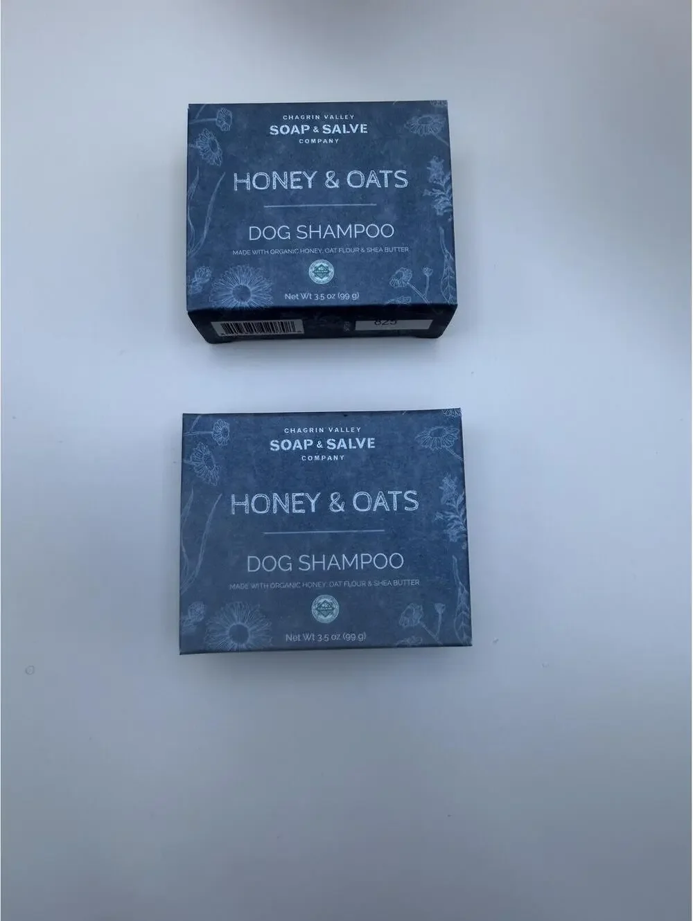 Set of 2 Chagrin Valley Honey & Oats Dog Shampoo Bars - Organic - 3.5oz - NEW